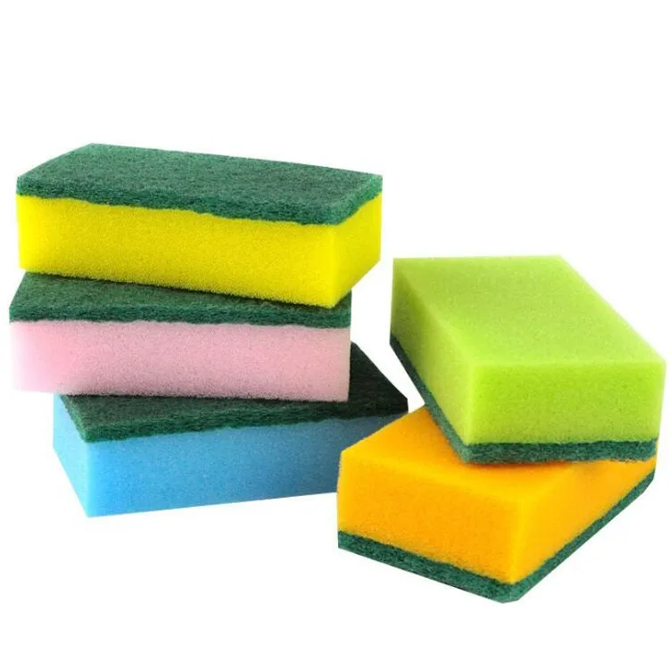10PCS Non-abrasive Household Kitchen Dish Washing Cleaning Sponge