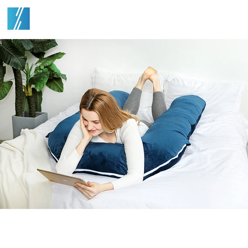 Cooling Maternity Snake Pregnancy Contour Body Pillow For Tummy Sleepers Side Sleeper U Shape Pregnancy Pillow