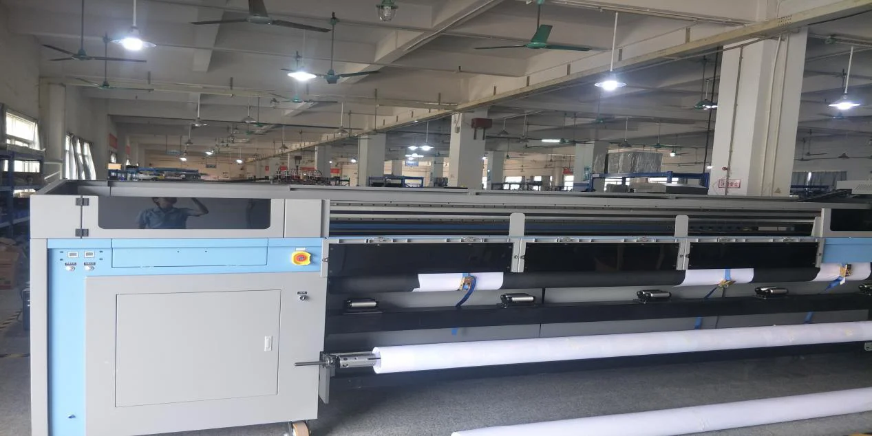 
FORTUNE 3.2m industrial UV roll to roll printer 2-12 Gen5/KM1024i heads light box, backlit, soft film printing 