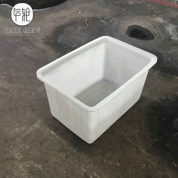 Изготовленный На Заказ экономичный Прямоугольный Открытый верхний Конический пластиковый резервуар для воды 120 л