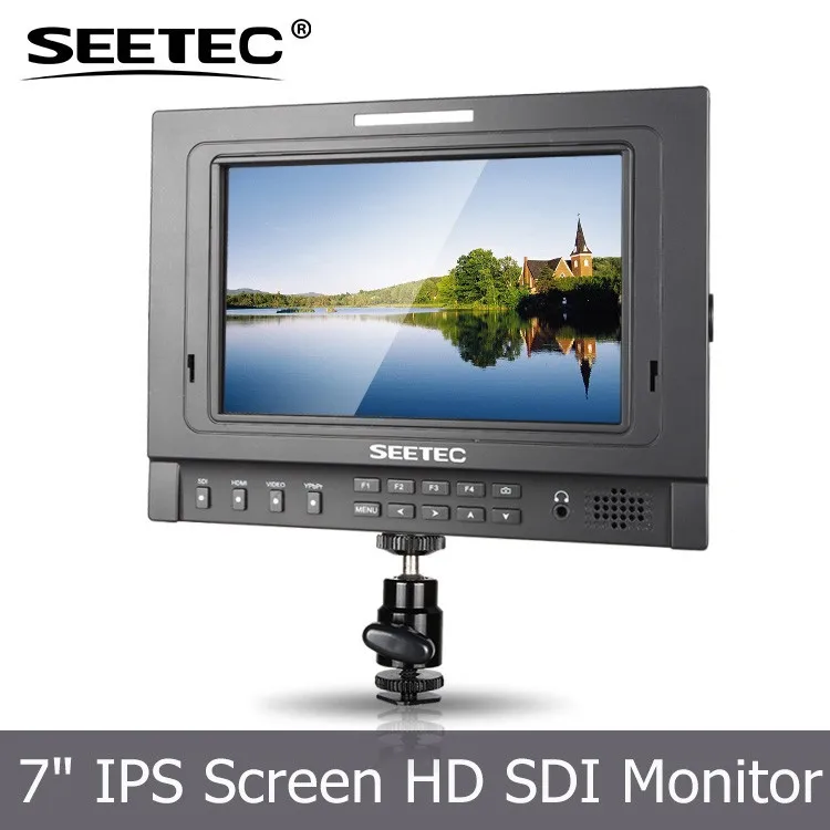 Широкая цветовая гамма 7 дюймов IPS панель разрешение обострением фокус помочь экспозиции многофункциональный hd sdi монитор