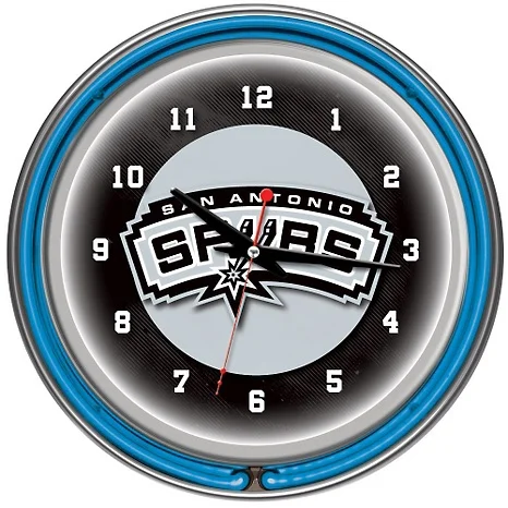 Popular Hot Sell Farmhouse Home Decoration Atomic Neon Led Wall Clock