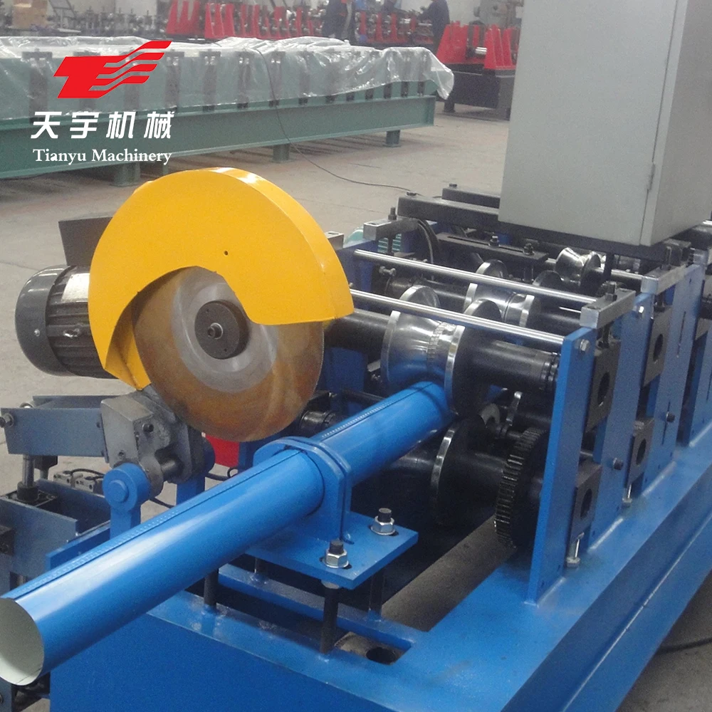 Chinese supplier aluminium downspout roll forming machine running steadily roll former