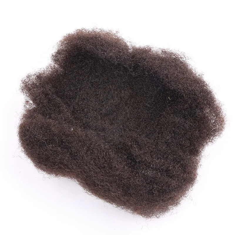 Tight Afro Kinky Hair Bulk Hair 100% Human Hair For DreadLocks Off Black #1B 8 inch