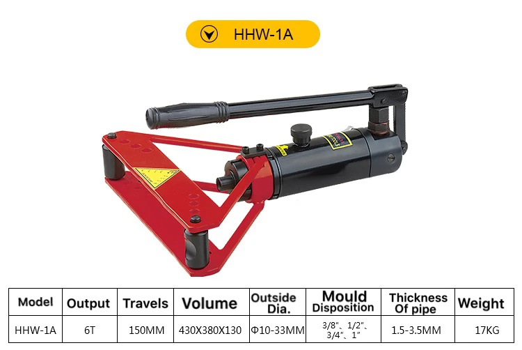 Manual Hydraulic Pipe Bender With 4pieces Bending Dies(HHW-1A)