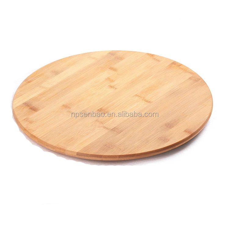 Thick Round Bamboo Cutting Board with Groove