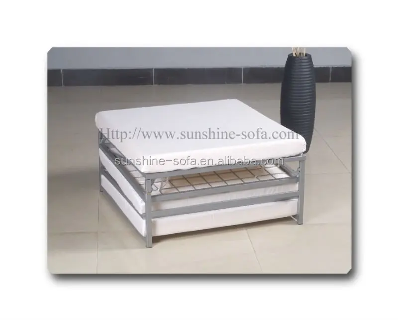 Распродажа, Современная дизайнерская мебель из микрофибры, дешевая металлическая однотонная оттоманка, раскладная кровать