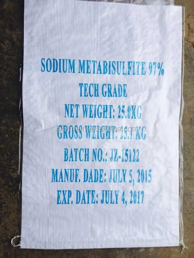 SMBS -Sodium Meta Bisulphite / Sodium Metabisulphite Food/Industrail grade