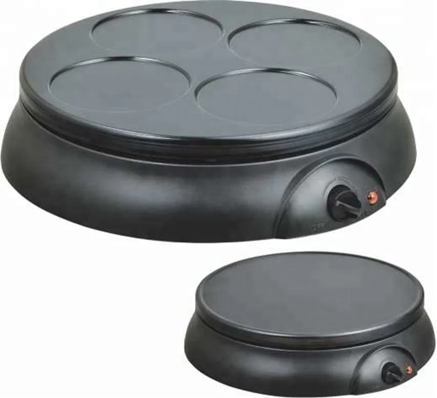 electric crepe maker fixed or detachable plate pancake plate for option