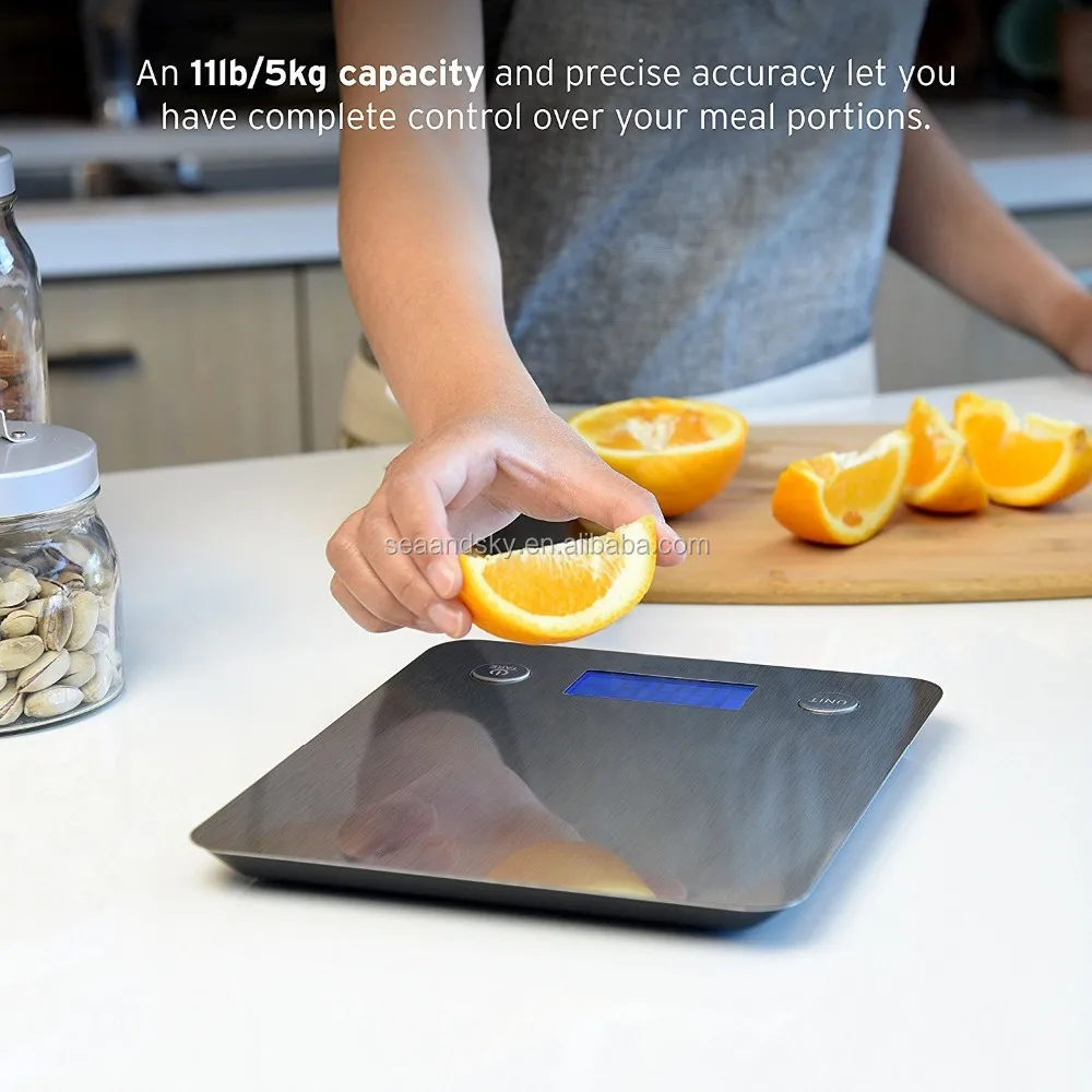 Stainless Steel Platform 11lb 5kg Digital Kitchen Scale