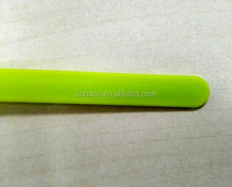 Colorful ice cream plastic spoon with logo
