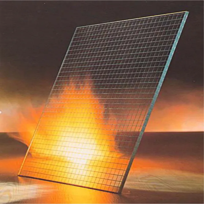 Safety Fireproof Wire Mesh Laminated Glass