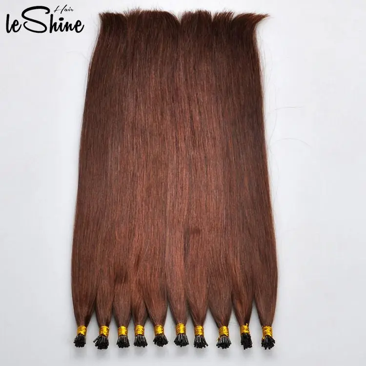LeShine Hot Selling Keratin Pre Bonded Remy Hair FREE Mongolian Double Drawn Bleaching Hair Extension I-tip Hair