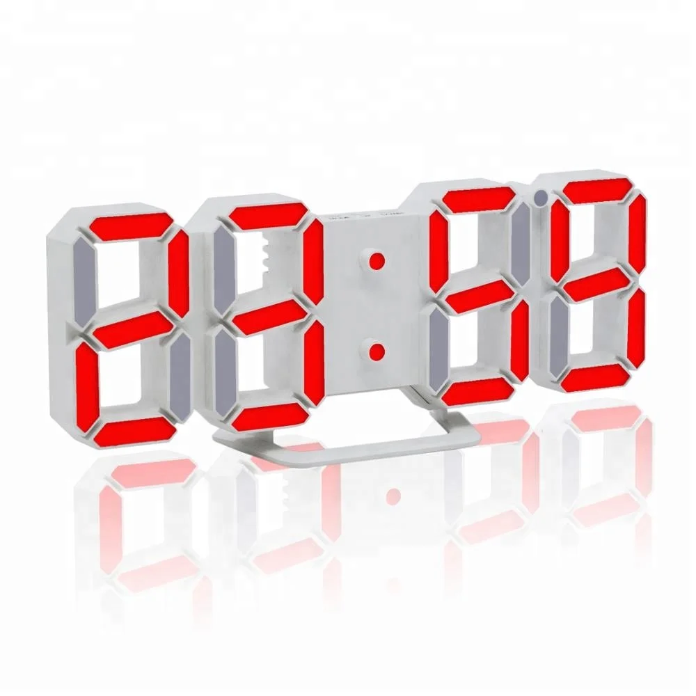 Digital Table Desktop Alarm Clock 3D LED Modern Clock for home decoration and office use