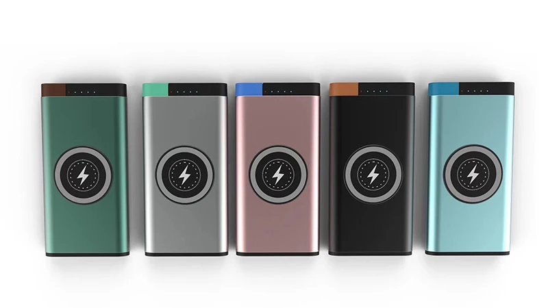 Aluminum alloy shell 10000mAh 16000mAh  battery type c fast charging wireless powerbank