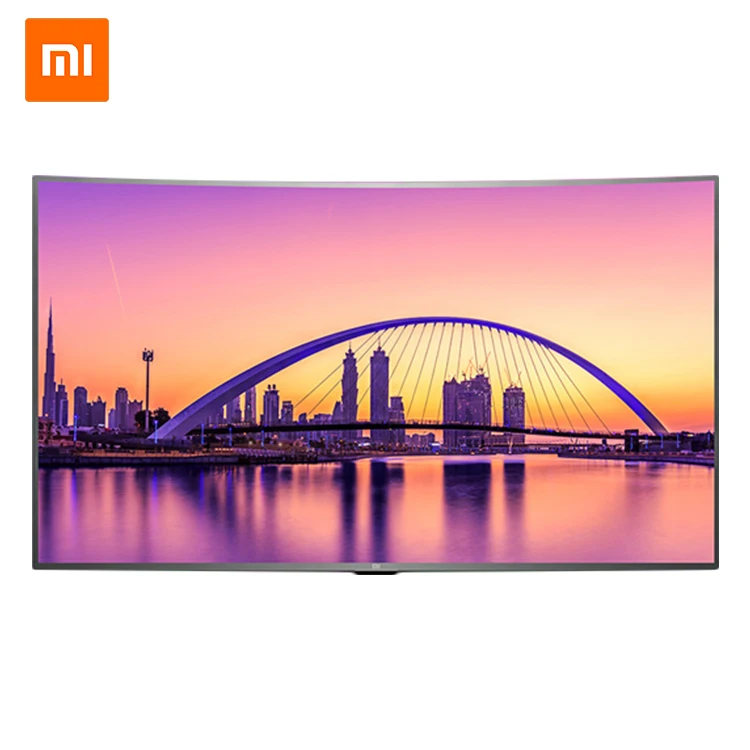 New Model Cheap Chinese Xiaomi TV 55 Curved TV 4K Mi Digital Big Screen HD LCD Smart TV Remote Control 2GB RAM 8GB ROM
