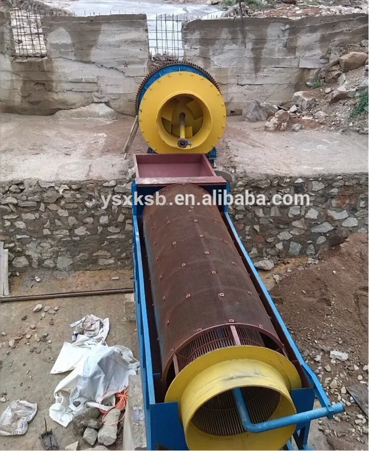 Аллювиальная Золотая стиральная машина вращающаяся барабанная скруббер