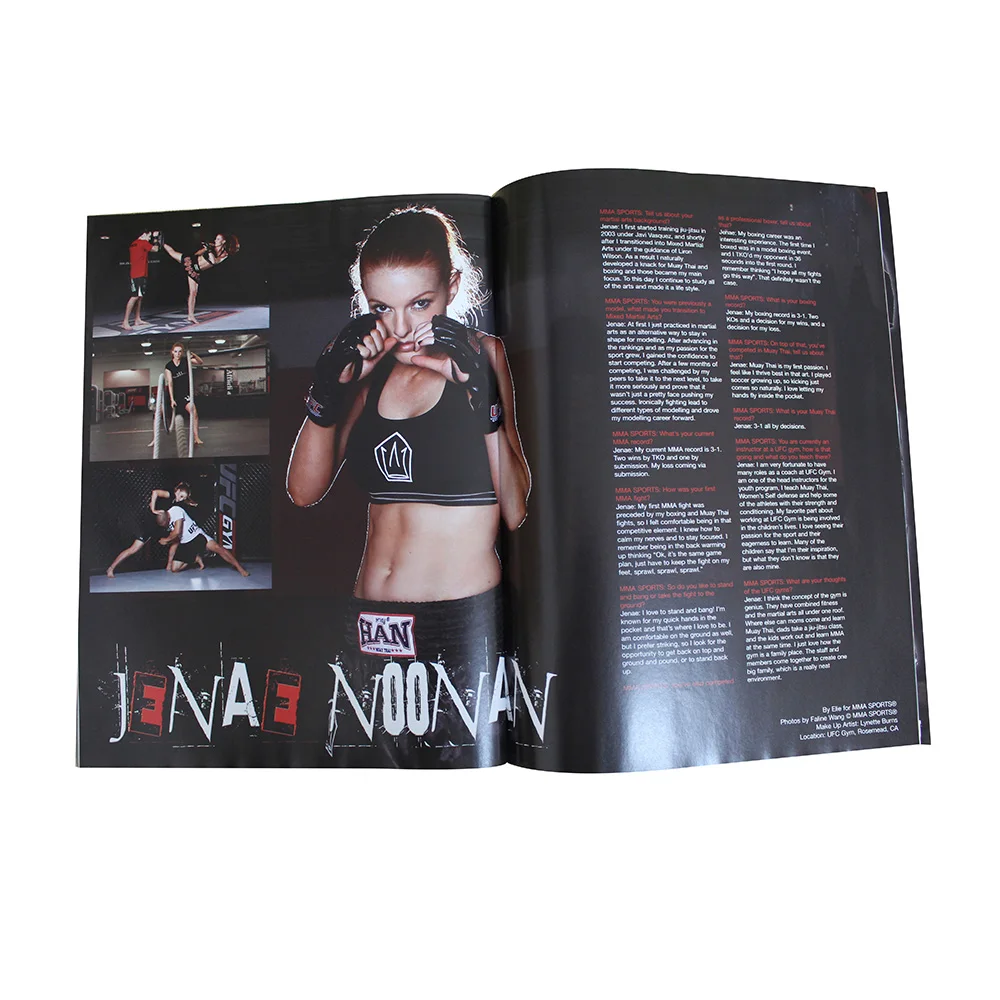 Best quality wholesale price customized design recycled paper paperback binding monthly magazine printing