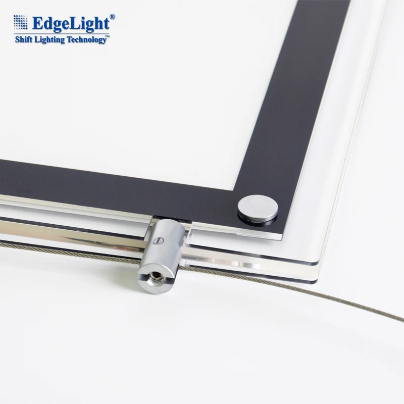 Super slim customized size advertising window led acrylic crystal box displays for real estate agent