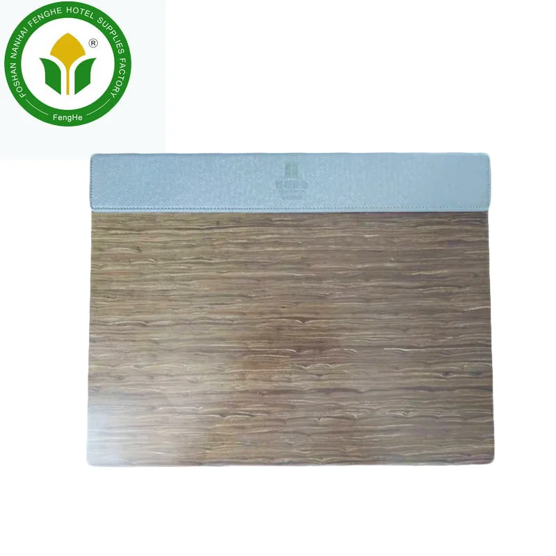 Hospitality supplies restaurant magnetic PU leather hotel bill folder wine menu folder with logo