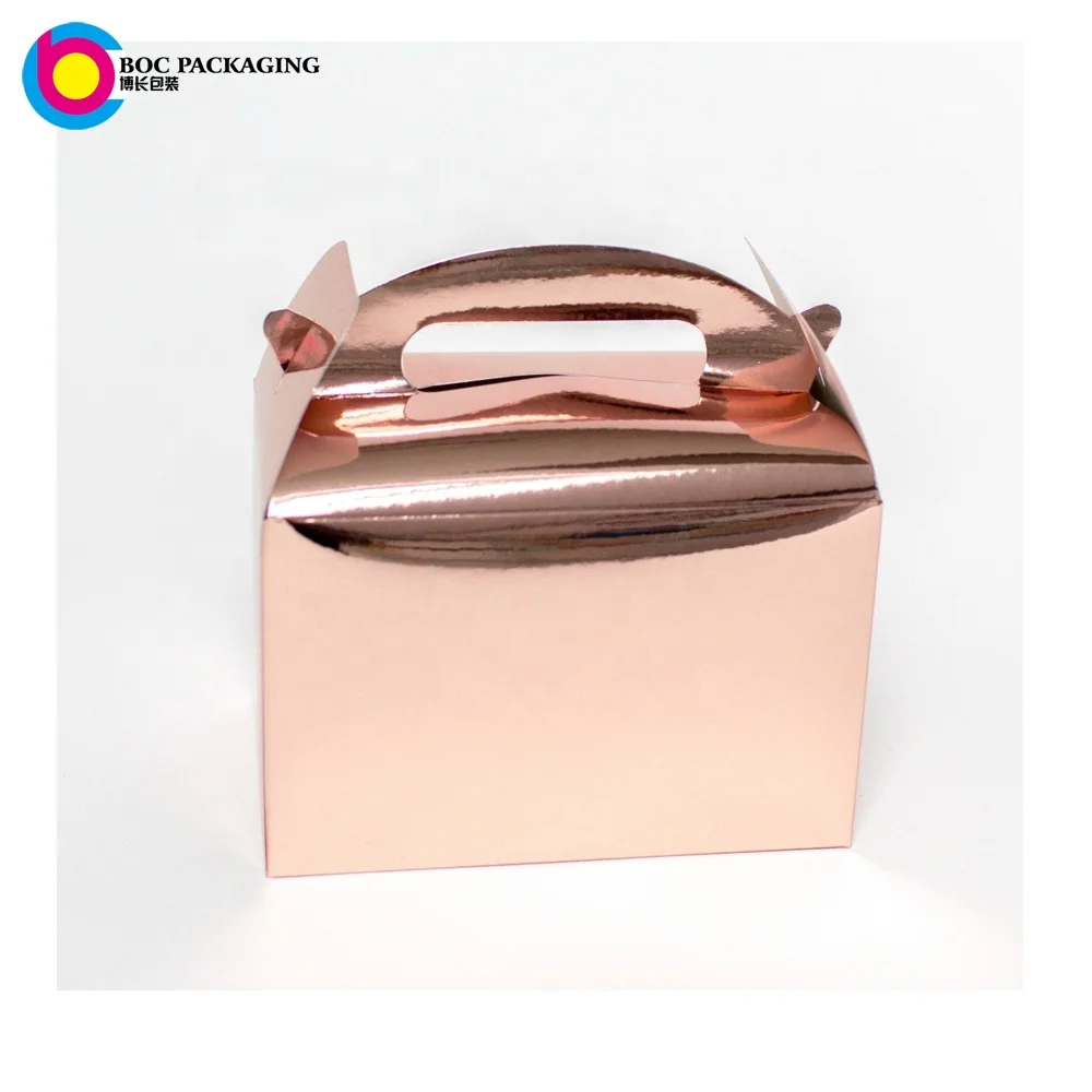 custom Metallic rose gold box