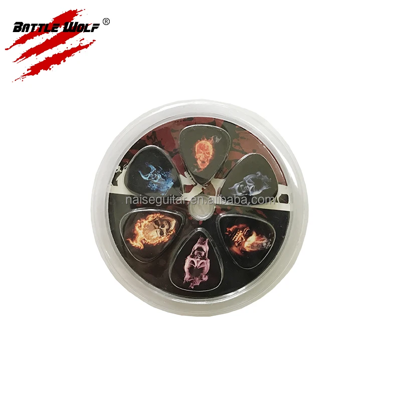 Professional 12Pcs Packaging Guitar Pick Pack Plastic