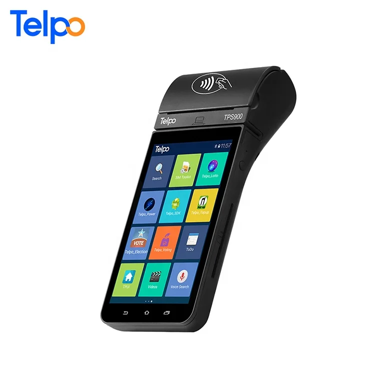 Telpo TPS900 Android Mobile Credit Card Reader POS with Printer
