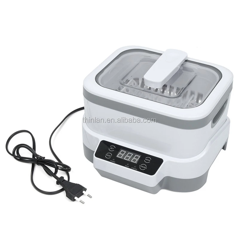 Home Use Ultrasonic Cleaner Denture CD Holder Watch Jewelry Washing Machine Ultrasonic Fruit Vegetable Cleaner JP-1200 42kHz