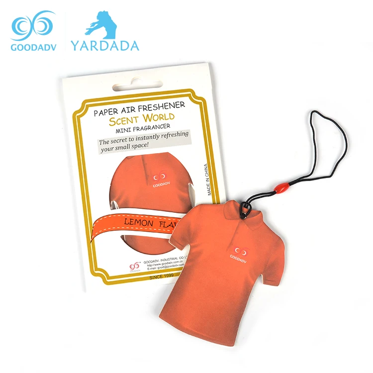 
Custom clothes shape initial paper car scent hotel room elegant air freshener 