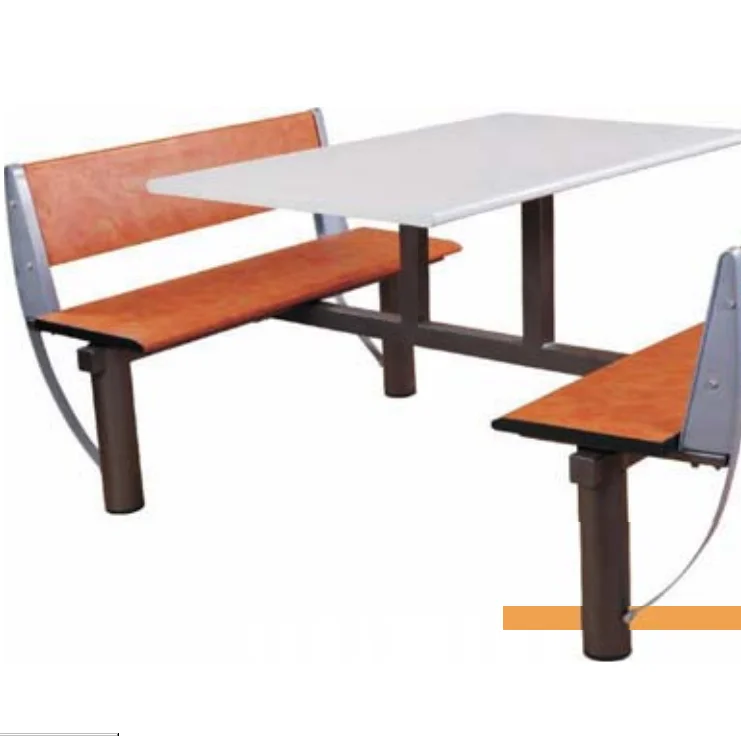 cheap 4 person fast food restaurant furniture dining table and chair