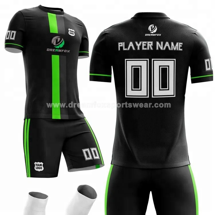 2018-2019 cheap soccer jersey custom design with free number and name printed soccer uniform