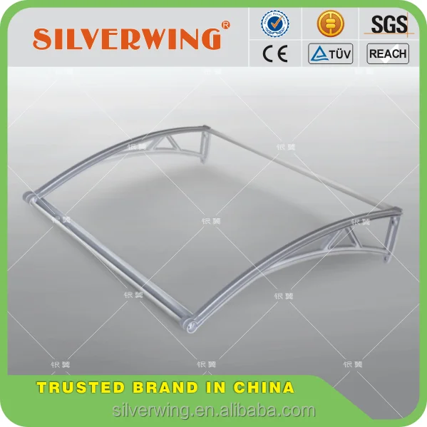 
90*100 PPO frame polycarbonate sheet awings canopy plastic rain door cover 