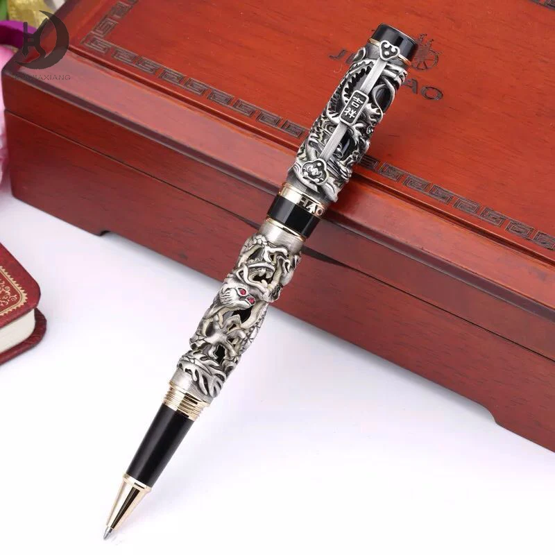 RCJH-679 Luxury Business Gift Pens Smooth Writing Jinhao Brand Dragon Pen High Quality Heavy Metal Gold Roller Pen For Church