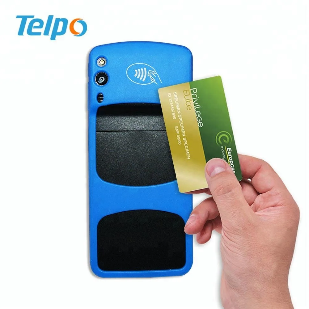 All-in-one Portable Biometric and rfid Solutions Barcode Reader Touch screen Pos system with chip card reader