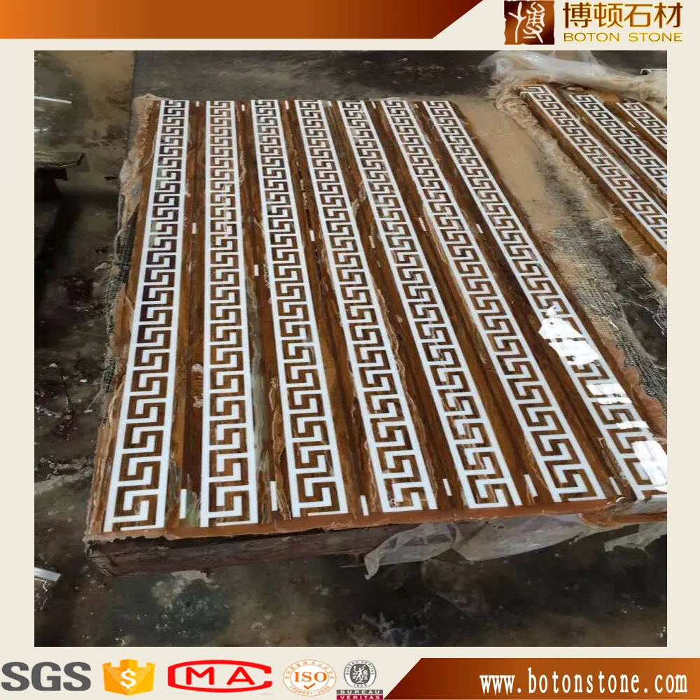Chinese Nano glass stone floor border for indoor decoration/ edging border stone