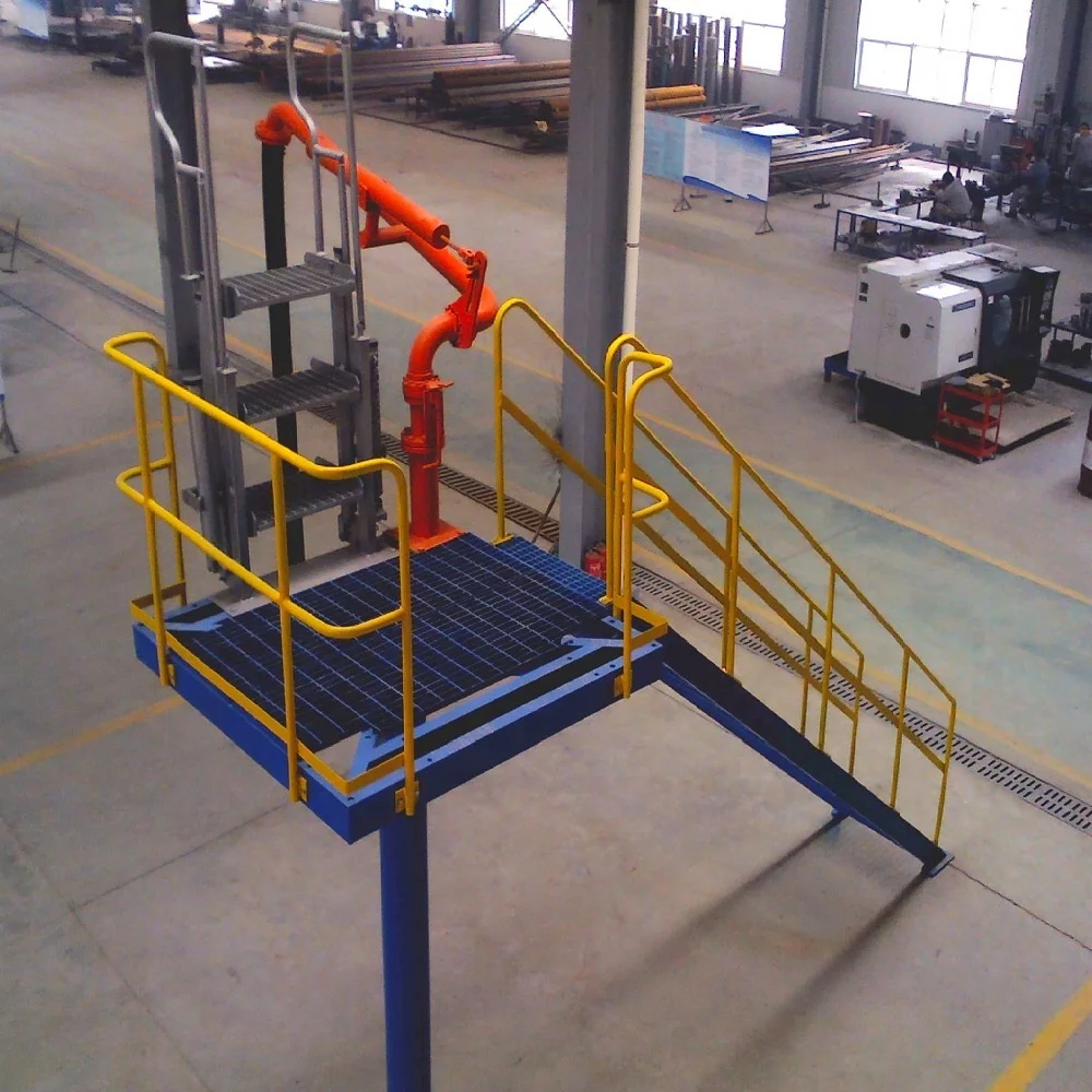 
Flexible and safe industrial folding stair ladder for tanker truck or rail cars access 