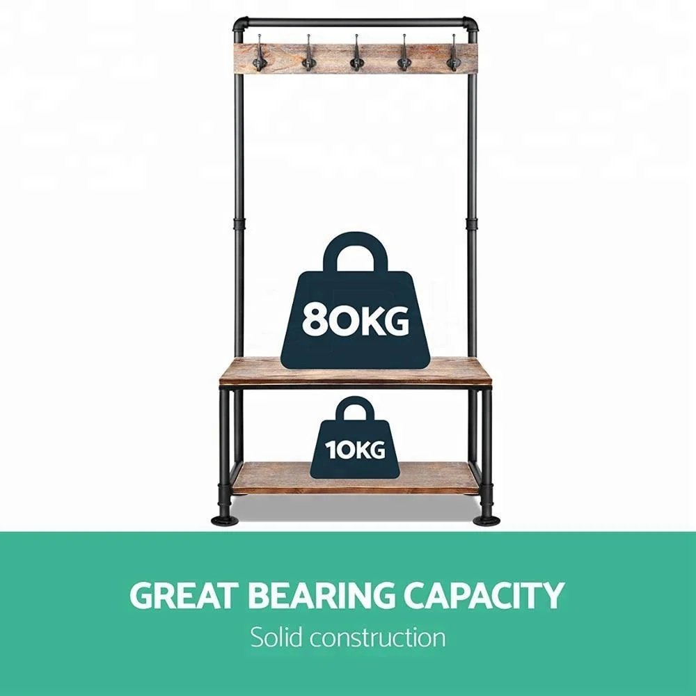 Retro Antique Clothing Rack Loft Style Industrial Clothing Hanger