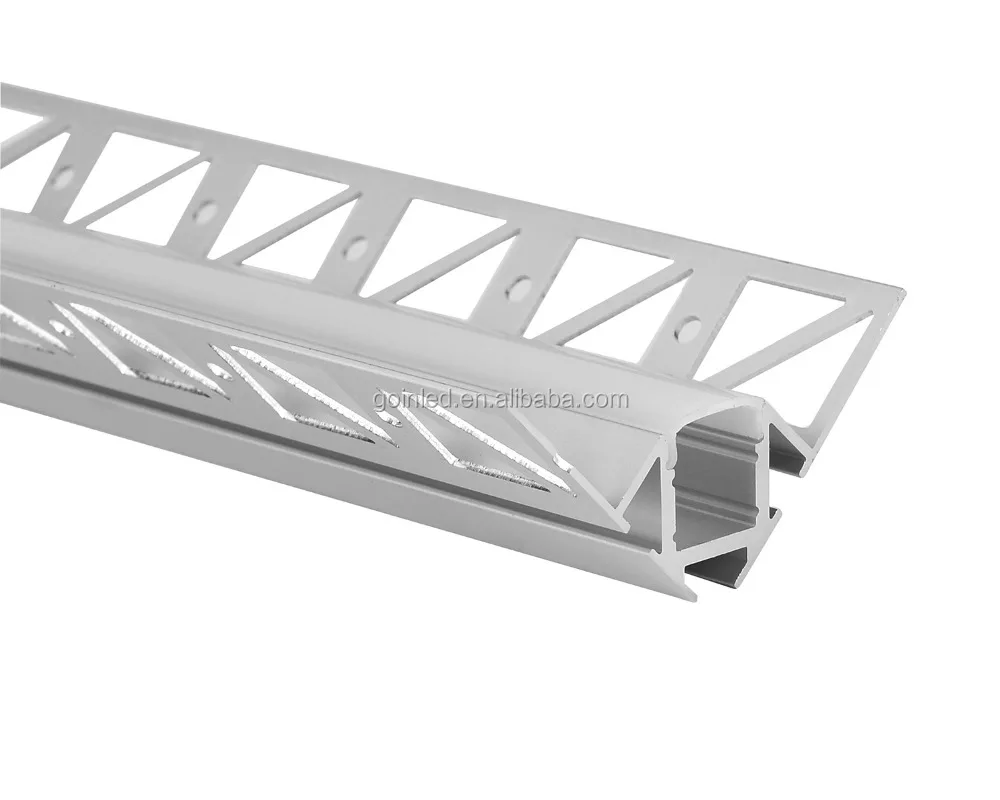 new Aluminum trimless plaster-in recessed Profile LED strip Gypsum Wall Profile