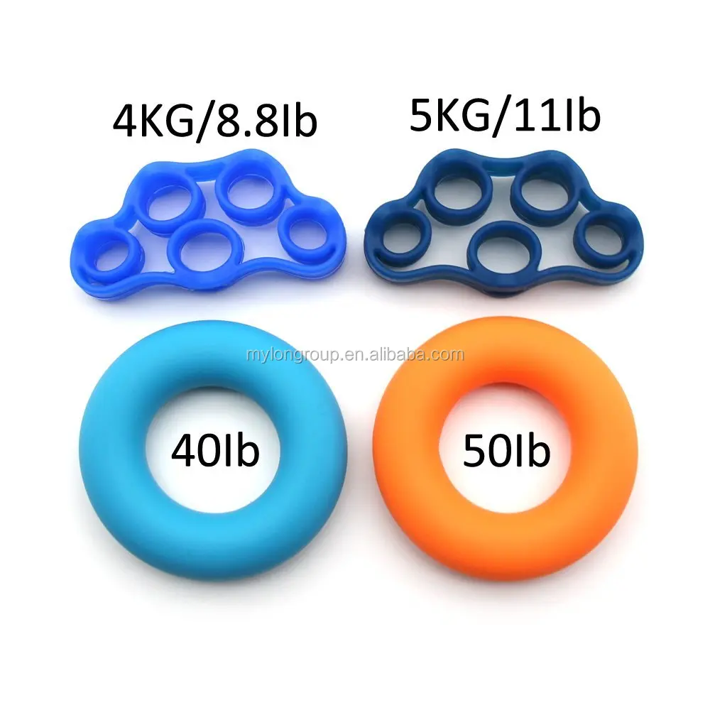 
Hand Grip Strengthener Exerciser Kit (5 Pack) Hand Grips Finger Strengthener Hand Exerciser grip Ring Finger Stretcher 