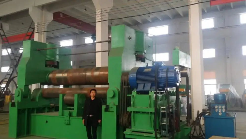 W11S 20*3000 3 Roller Pipe Bending Machine Rolling Steel Plate Rolling Machine For Sheet Metal Cnc Pipe Bending Machine