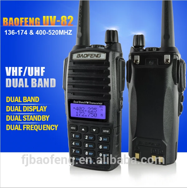 Baofeng фабрики сразу 8 Вт Высокая Выходная Мощность двухстороннее радиолюбителей Baofeng УФ-82
