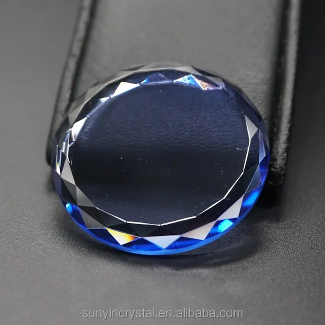 
Fine Design Blue Or Customized High Optical Production Rate Jewerly Sapphire Crystal Glass For Anniversary 