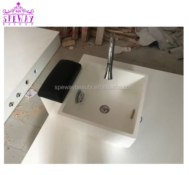 Оптовая продажа массажная ванна для ног белая деревянная педикюрная платформа миска профессиональная скамья