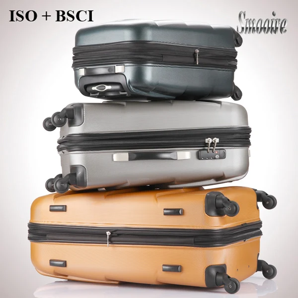 
Unique decent eminent large 100% PC trolley travel suitcases 