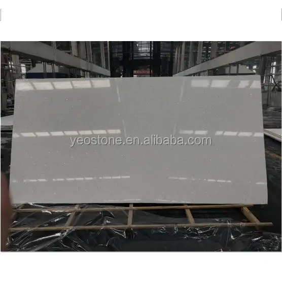 
2016 Hot Sale Clear Pure White Artificial Quartz Stone Slab Price India 