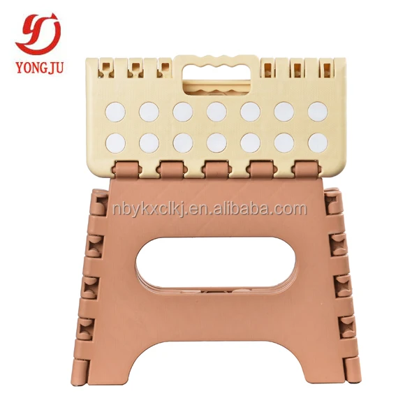 
7inch PP material plastic foldable small outdoor folding stacking stool 