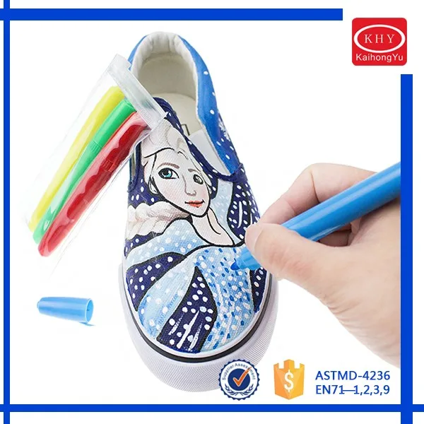 Набор нетоксичных перманентных маркеров для текстиля, 26 цветов, немоющаяся Перманентная ручка для рисования на ткани и текстиле