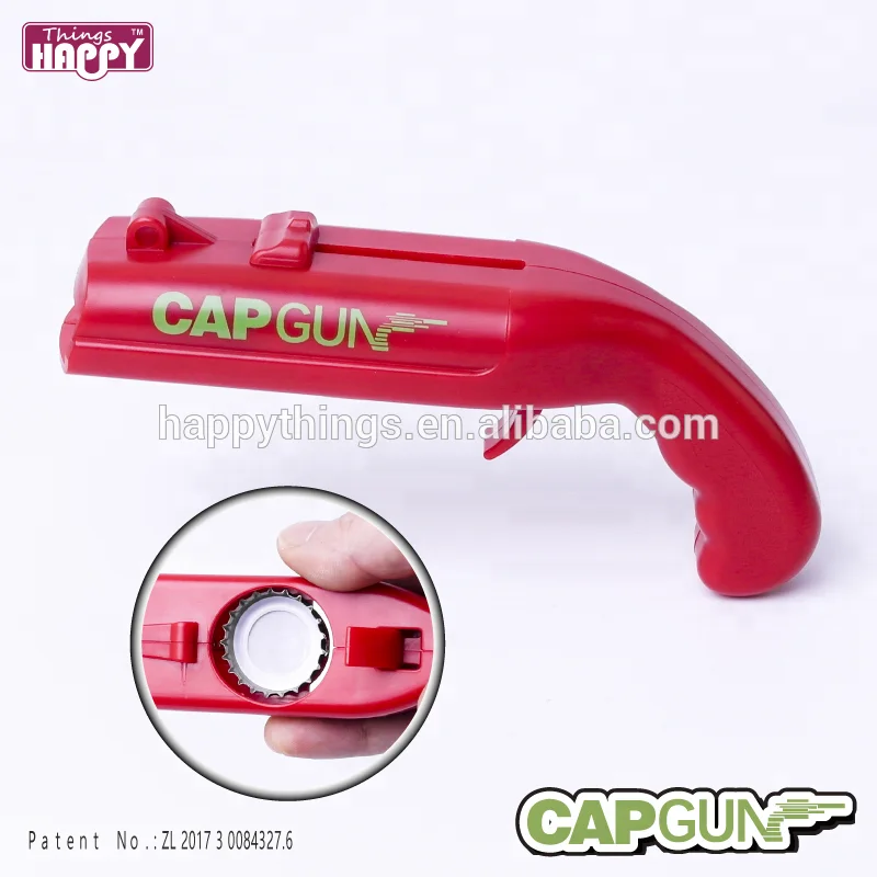 Factory Direct Good Quality Gun Shape Cap Shooter Stainless Bottle Opener