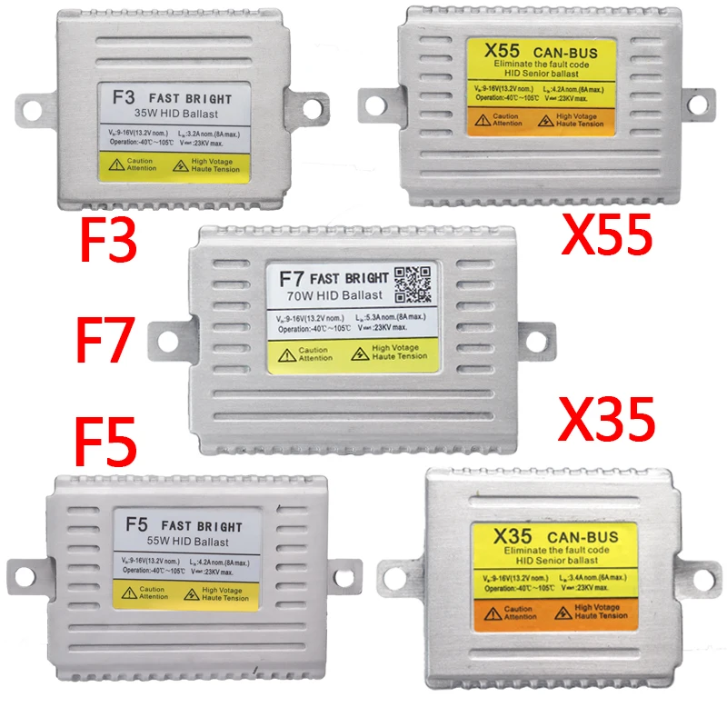 HID Ballast F3 F5 F7 X35 X55  35W 55W 75W Xenon HID Ballast HID Xenon Ballast Fast Bright canbus HID Xenon Canbus