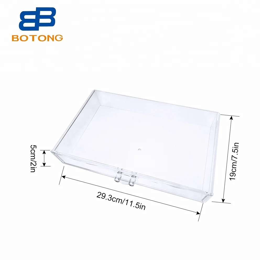 Wholesale Makeup Organizer Acrylic Jewelry Storage Box Organizer Stackable with Drawers Acrylic Cosmetic Organiser Lash Desktop